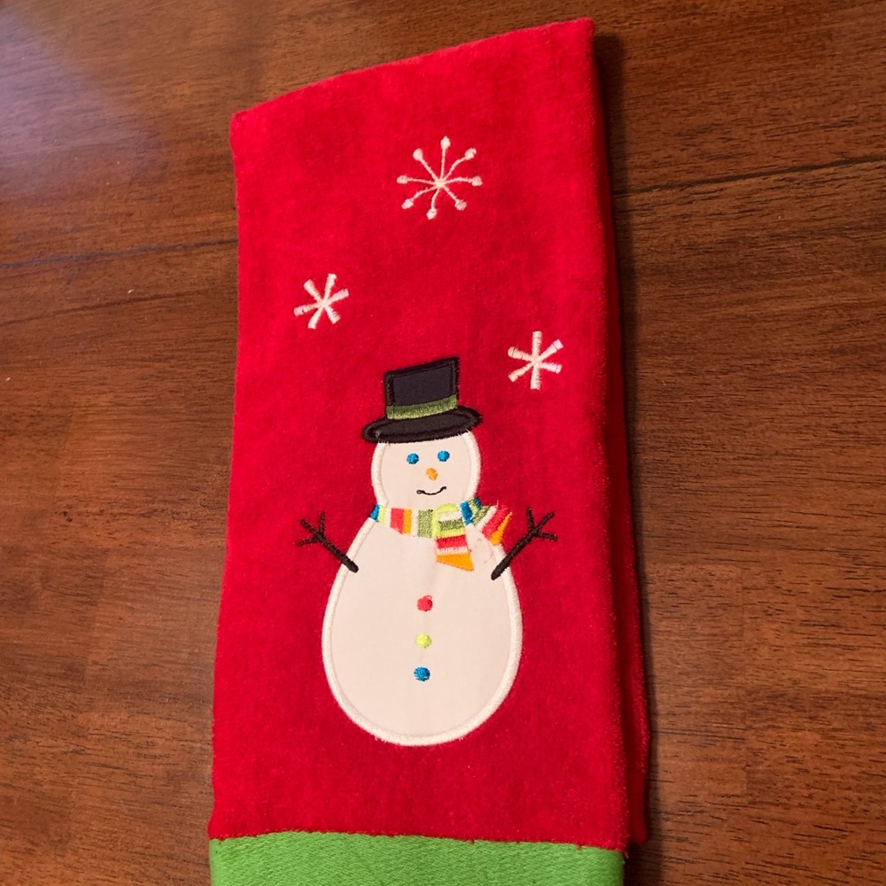 Holiday Snowman Kitchen Towel